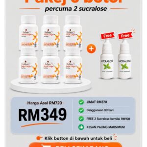 Pakej 6 Botol GoSwiet (Free 2 sucralose)